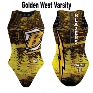 Golden West High School Q Swimwear Female Water Polo Suit - VARSITY