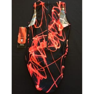 Alternative view of TYR Preditor Female Water Polo - Black & Red