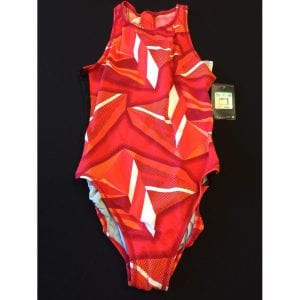 Nike Jagged Geo High Neck Tank - Red