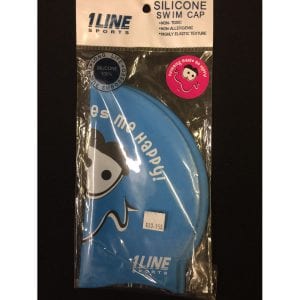 Alternative view of 1 Line Silicone Cap - Swimming Makes Me Happy